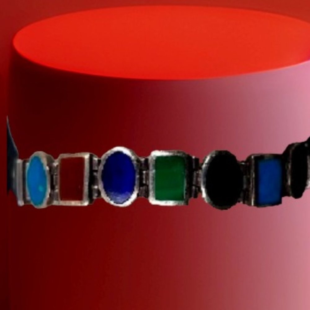 Silver Multi-Stone Bracelet